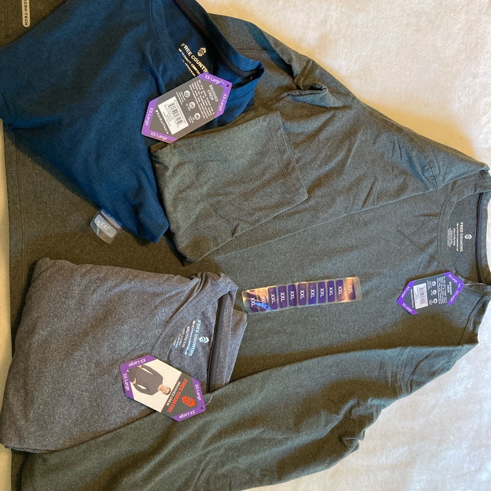 Lot # 7 3 Free Country long sleeve tshirts